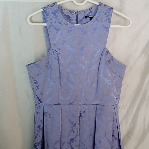 Gianni Bini floral periwinkle pleated dress size medium - Picture 2 of 11